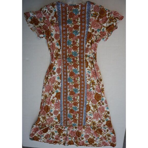 Matilda Jane Women's Sz M Floral Print Just For A Moment Button Down Dress - Picture 10 of 10